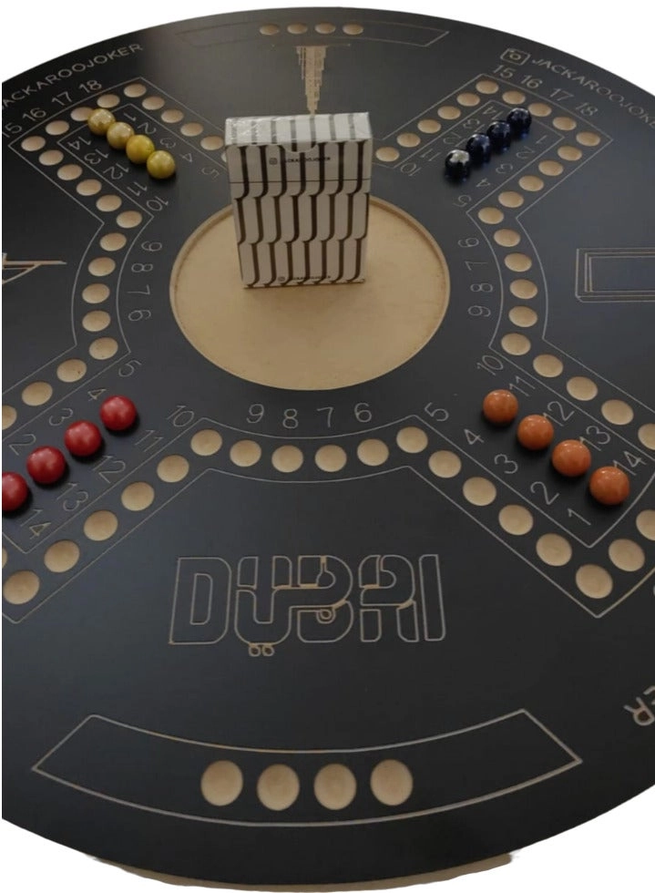 Dubai Style - Colorful Marble Portable Storage Bag (English & Arabic)