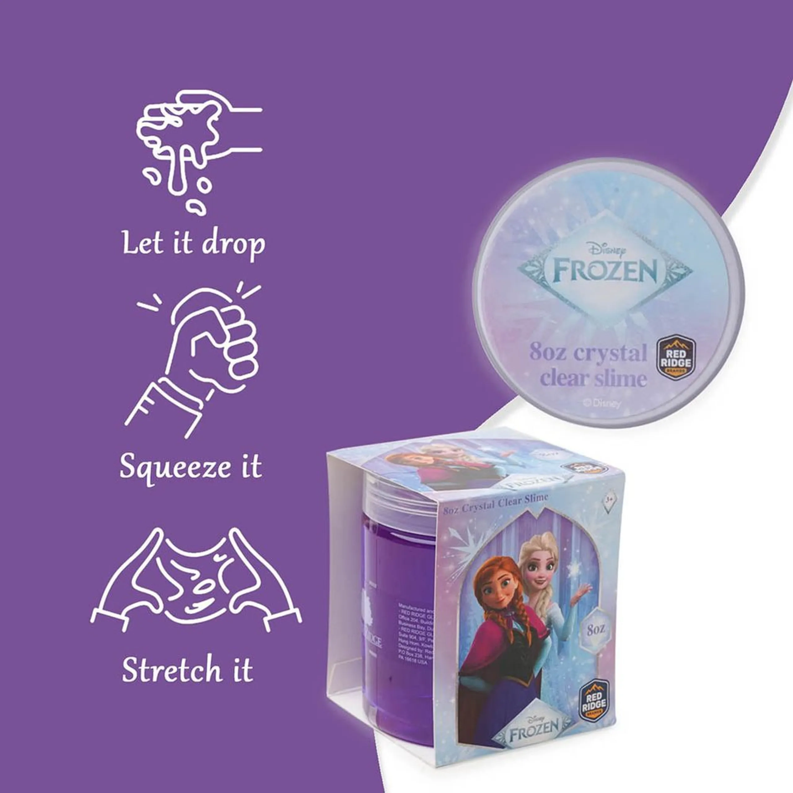 Frozen Crystal Clear Slime - 236 ml Purple