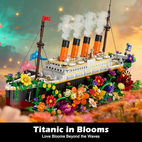 Flowers Titanic - 1860 Pieces with Light