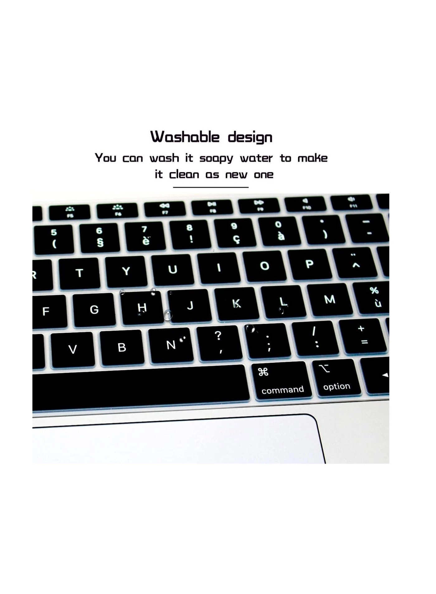 Silicone Keyboard Cover - EU/UK Layout French (AZERTY)