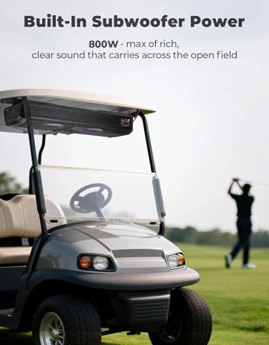 Golf Cart Sound Bar - 5.25" 800W