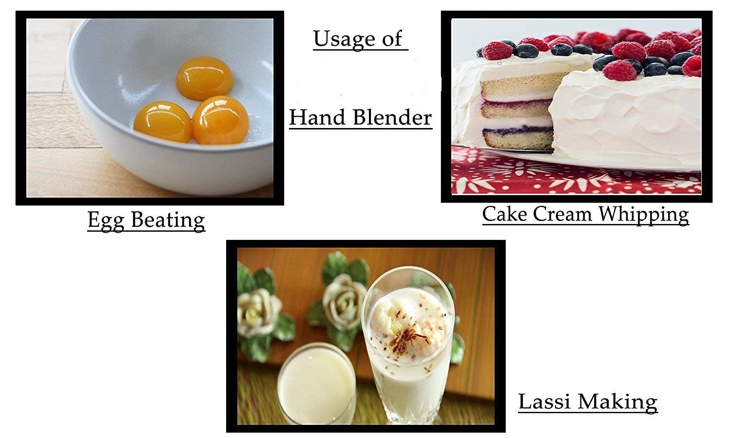 Stainless Steel Power Free Hand Blender - Power-free operation, stainless steel wavy blades, ABS plastic body