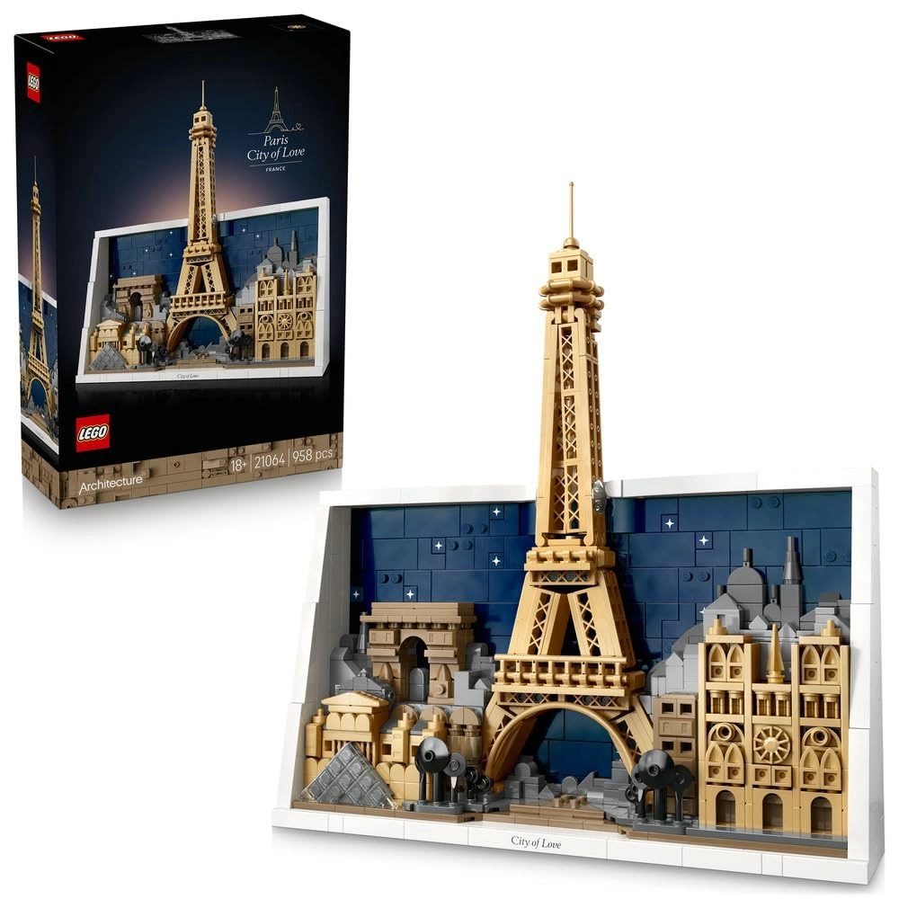 LEGO Architecture Paris – City of Love (21064) - Home Decor 3D Wall Art