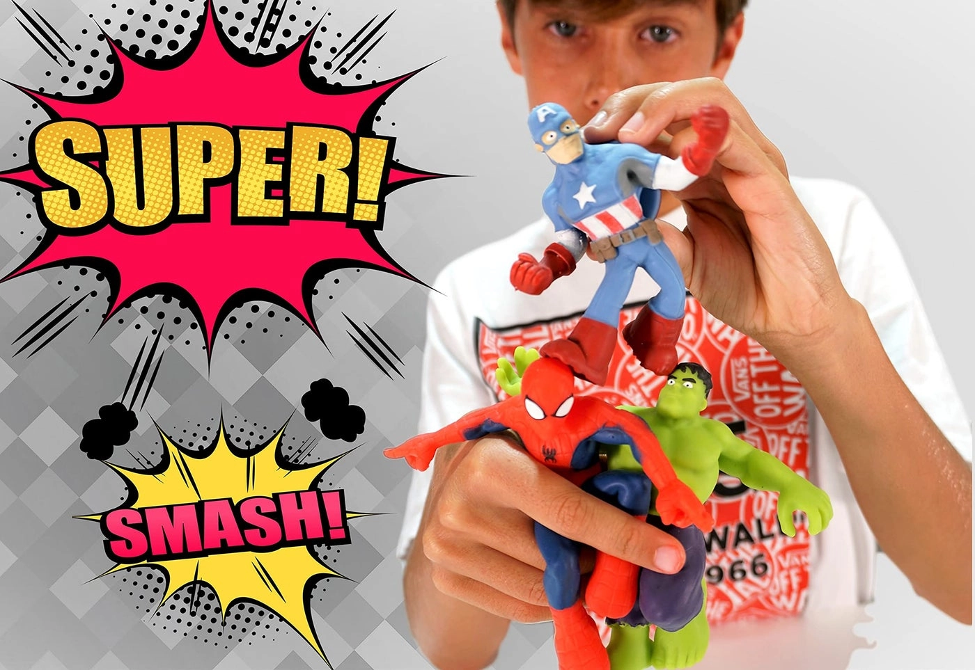 Marvel Avengers Stretchy Squishy Toys (DEF-6900-12) 12 pcs