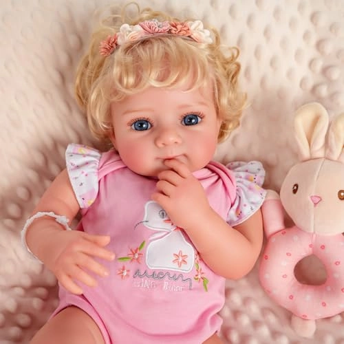 Reborn Baby Doll - 17-Inch Soft Cloth Body Sleeping Ages 3+