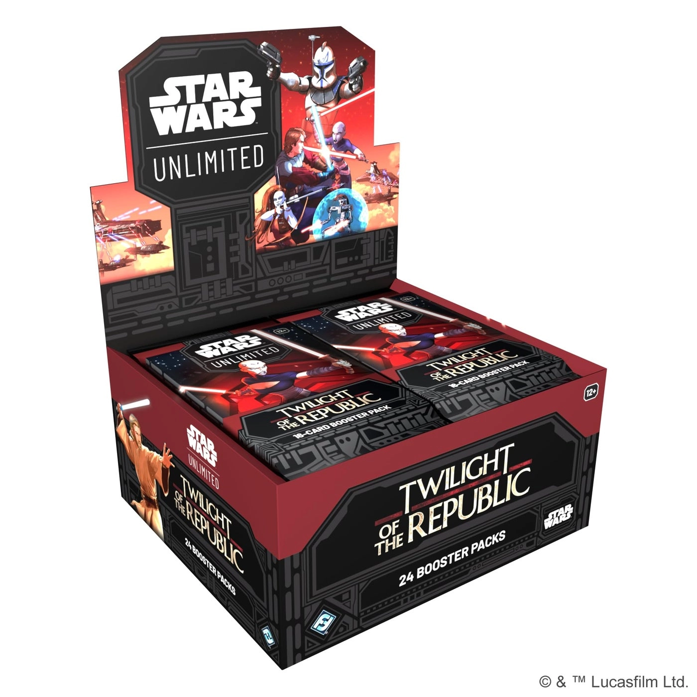Fantasy Flight Games Star Wars: Unlimited TCG Twilight of The Republic Booster Display - Set of 24 Booster Packs