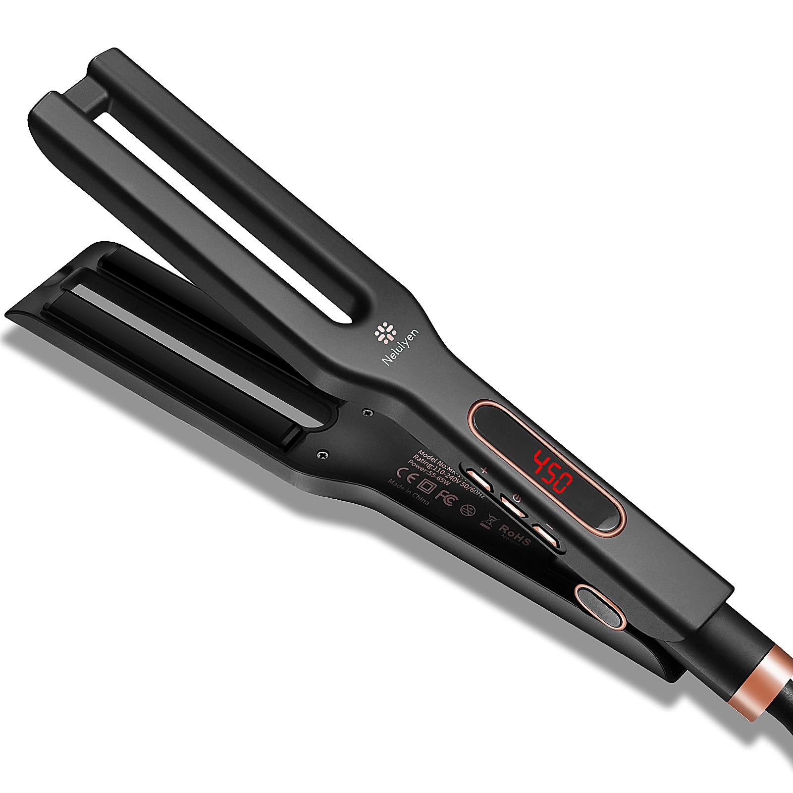 nelulyen Hair Straighteners - Ceramic Dual Plate Ten-Speed Temperature Control