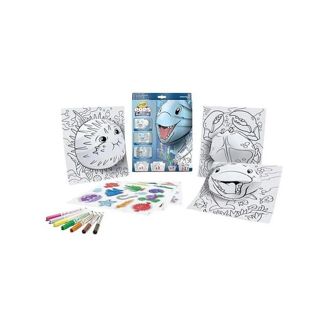 Pops Super 3D Activity Set - 18 washable markers