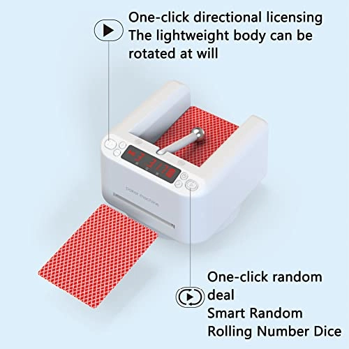 Automatic Card Dealer - 360° Rotating Touch Sensor LED Digital Display