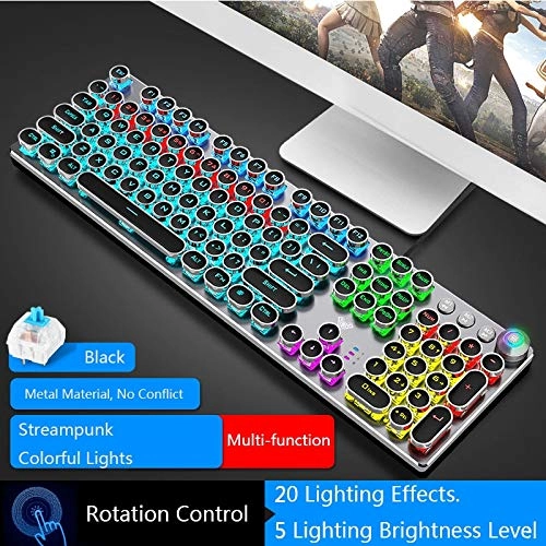 Rotating Macro Backlit Mechanical Keyboard
