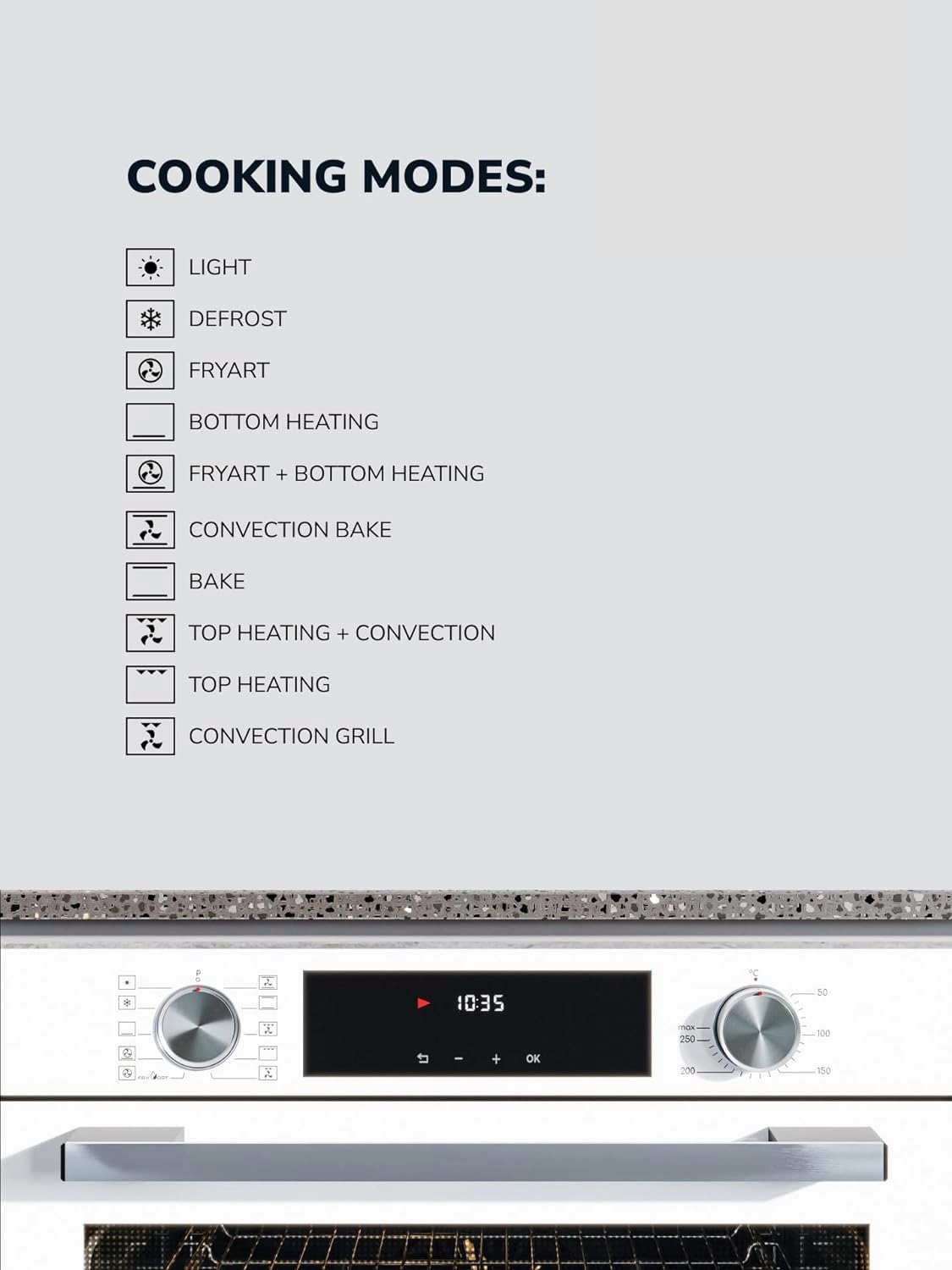 MEO6005WH 60cm Convection Oven