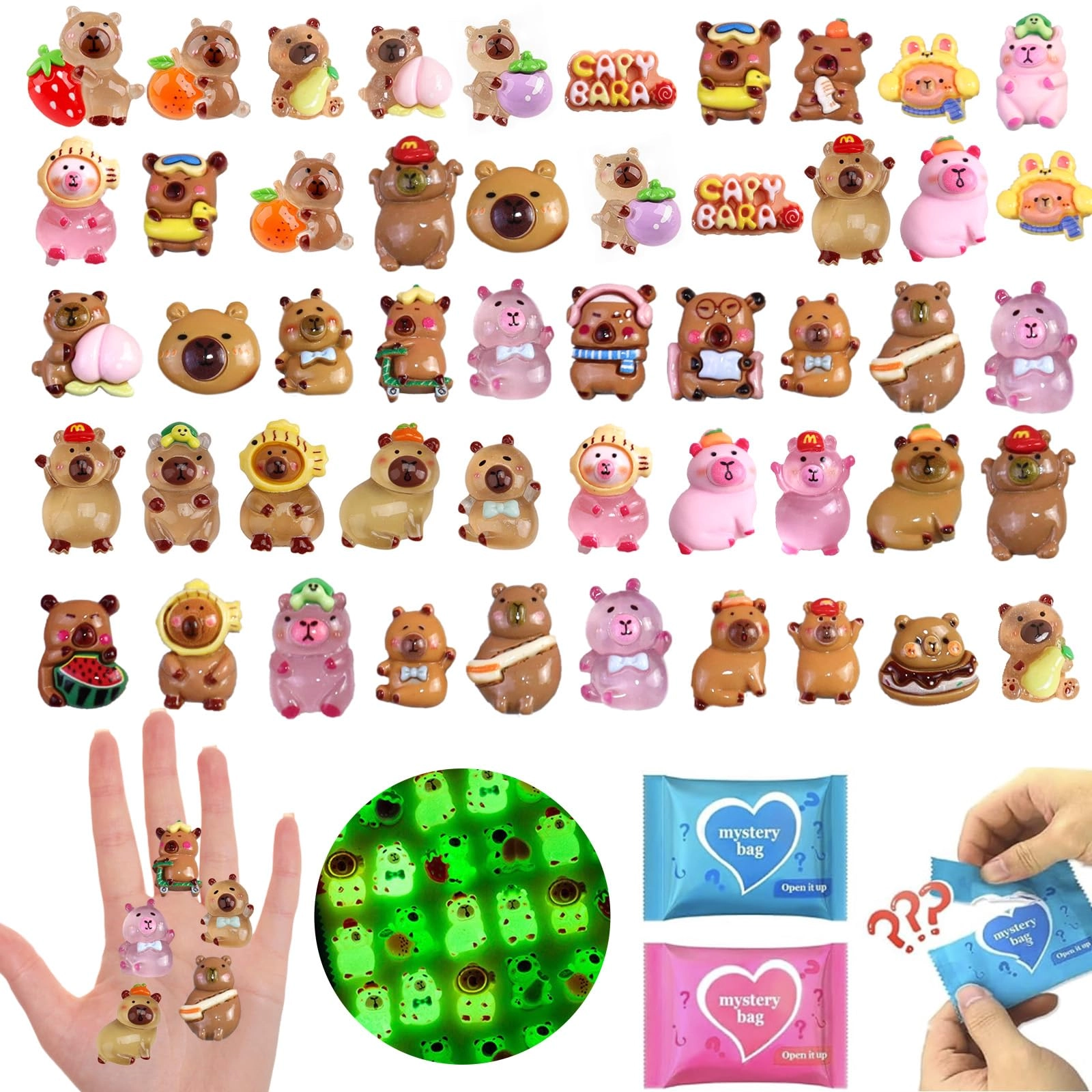CIYOJA Mini Capybara - 100 Pcs