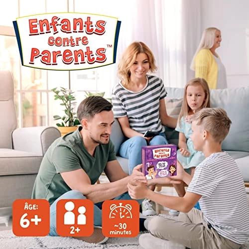 Jeu de Plateau Familial - Quiz Jeu de Cartes (French)