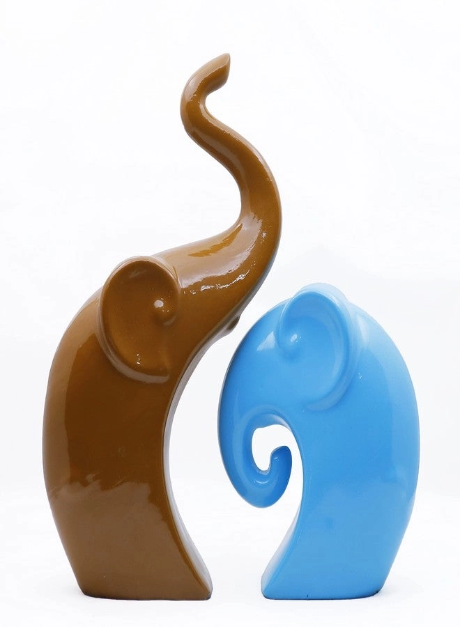 Charm Elephant Couple - Polyresin