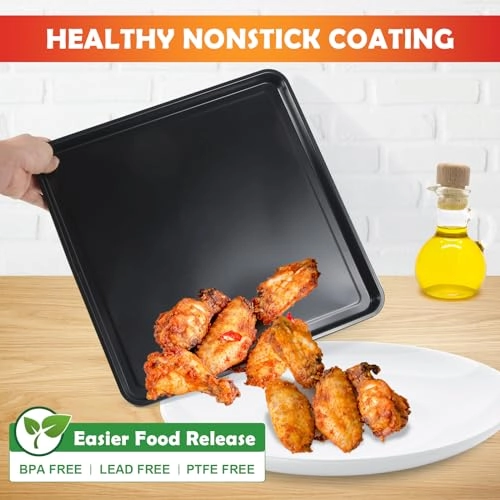 Oven Air Fryer Basket and Tray - Stainless Steel Carbon Steel