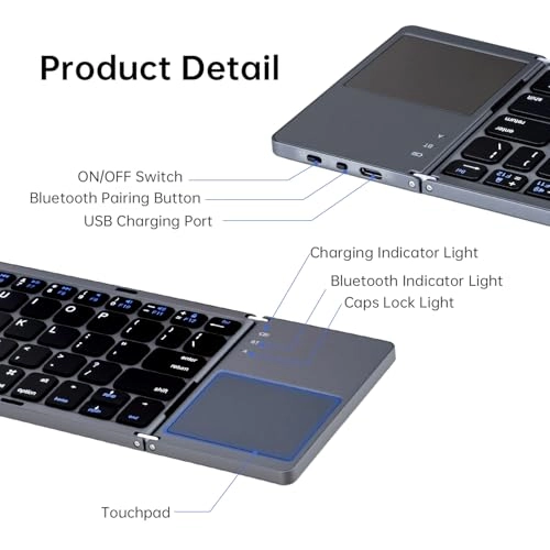 Foldable Bluetooth Keyboard - US Wireless