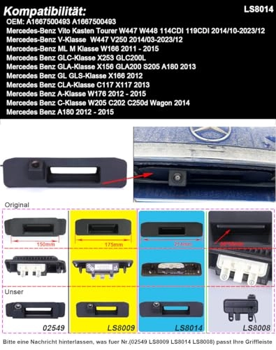 Rear View Camera - Night vision 1280 x 720 pixels