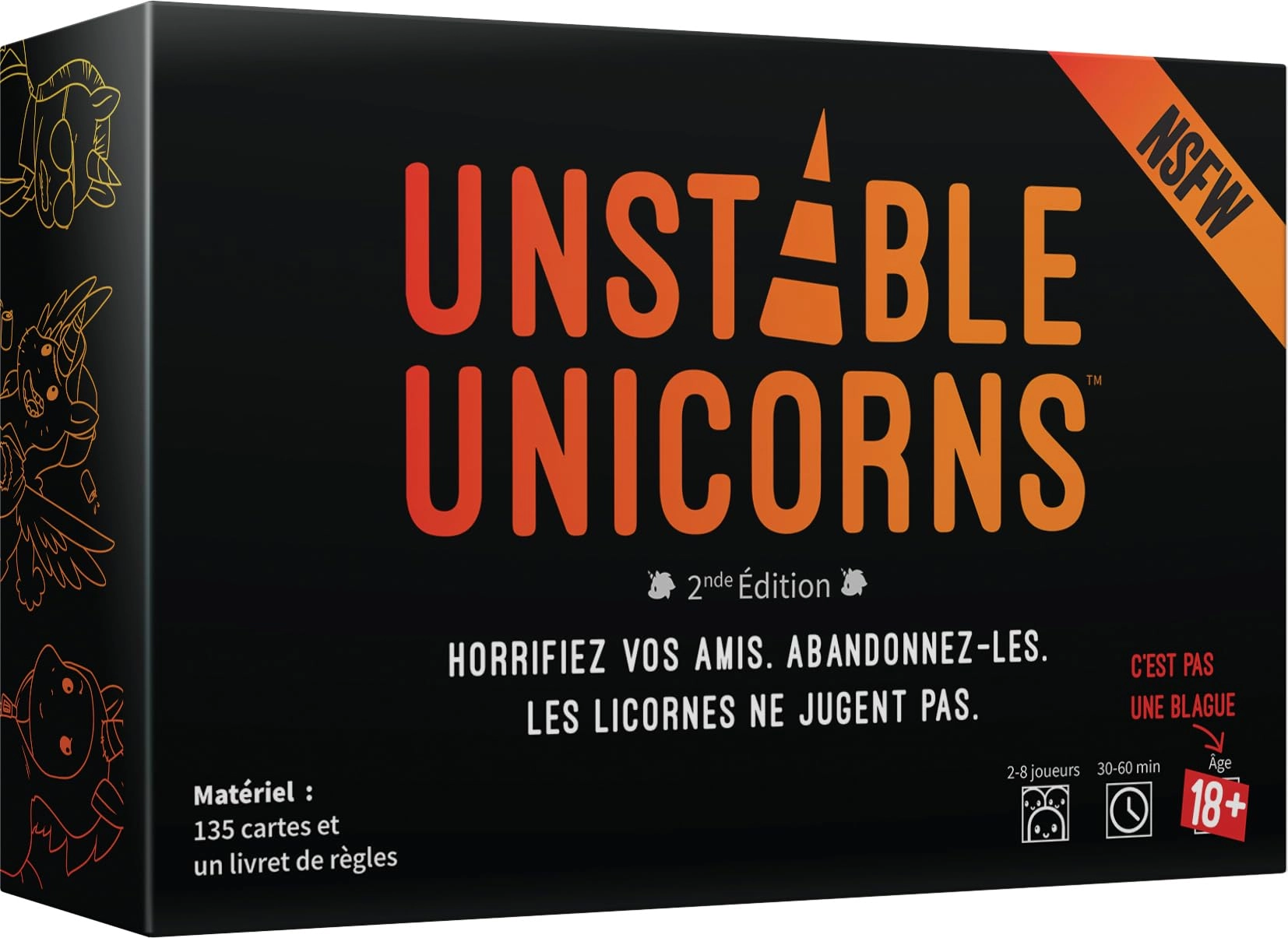 Asmodee Unstable Unicorns: NSFW - Card Game (French)