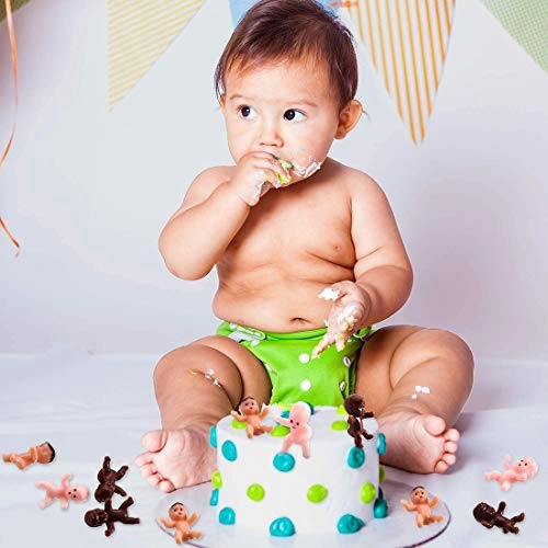 Mini Plastic Babies Doll - 60 Pieces Baby Shower