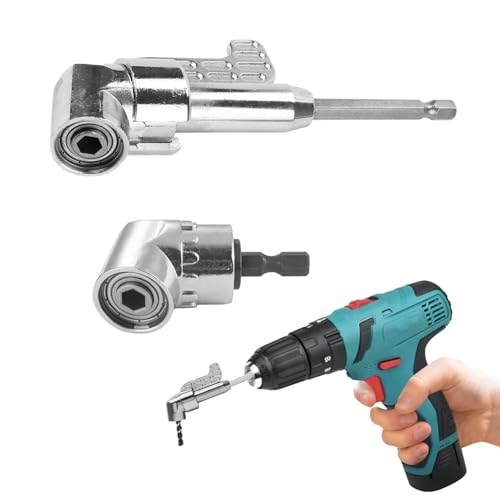 Right Angle Drill Attachment - 2 Pack 90° 105° 1/4" Hex