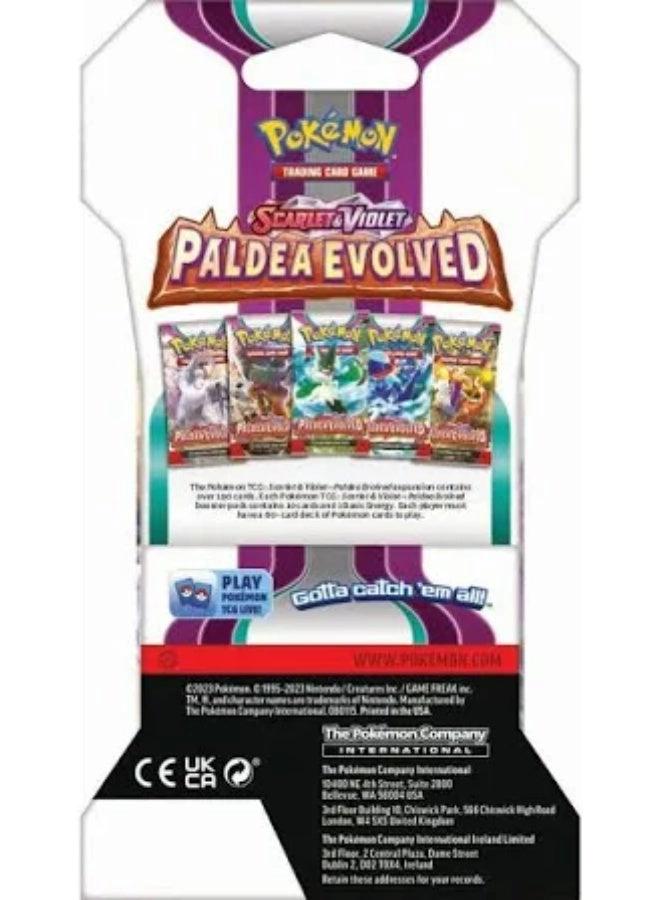 Pokemon Scarlet & Violet Paldea Evolved Booster Pack - 10pcs