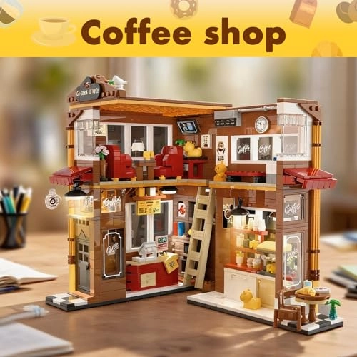 Book Nook Café Set - Building Blocks LED
