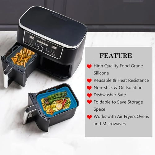 Silicone Foldable Airfryer Liner - Silicone 2 piece(s)