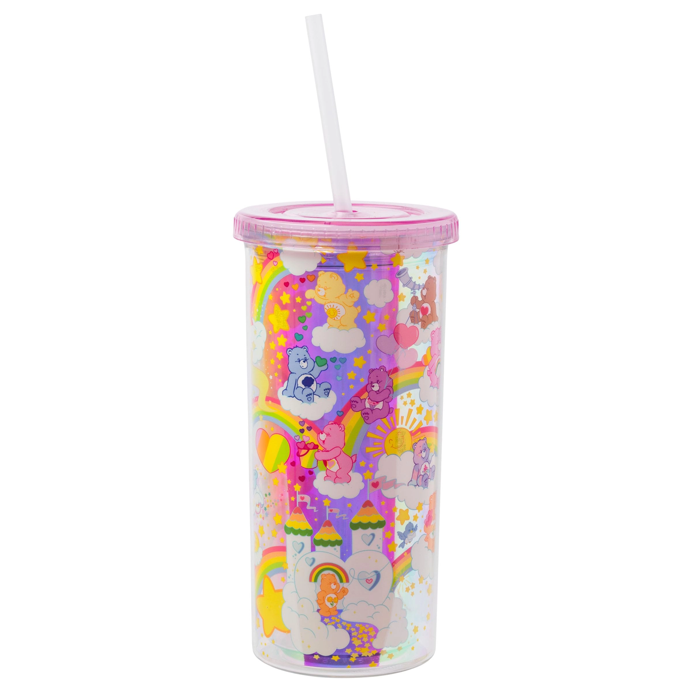 Silver Buffalo Care Bears Plastic Cold Cup - 1 pcs - Iridescent