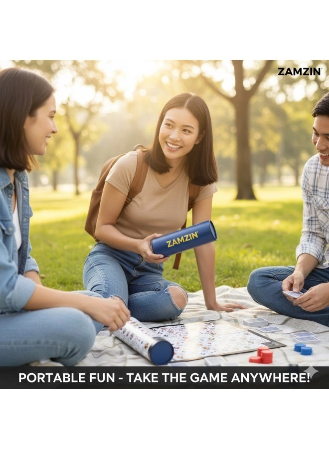 Sequence Tube Game - Large Game Mat Cards & Chips