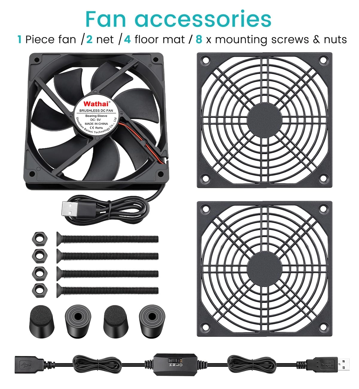 DC Brushless Cooling Fan - 120x120x25mm