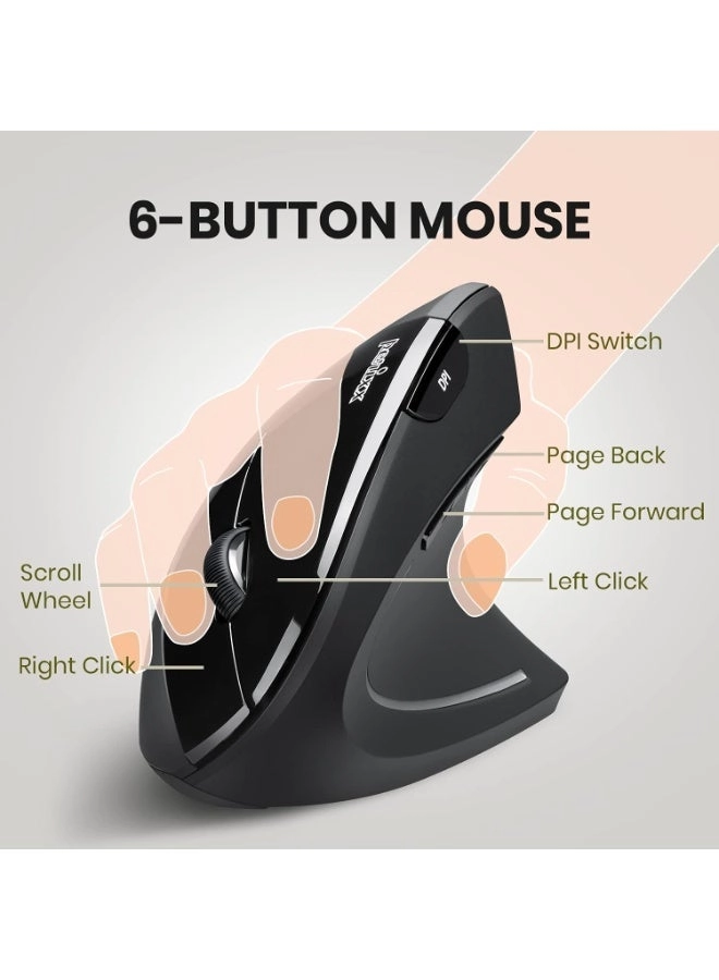 PERIMICE-713 Ergonomic Vertical Mouse - USB