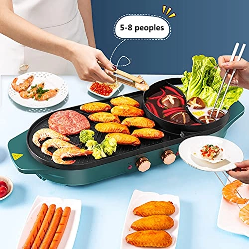 2-tier electric grill pan - 1200 W 5-7 peoples