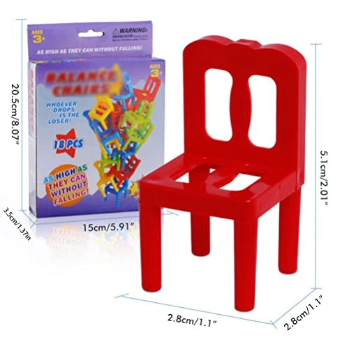 Balancing Chairs Stacking Game - 18 months - 3 years 18 pieces