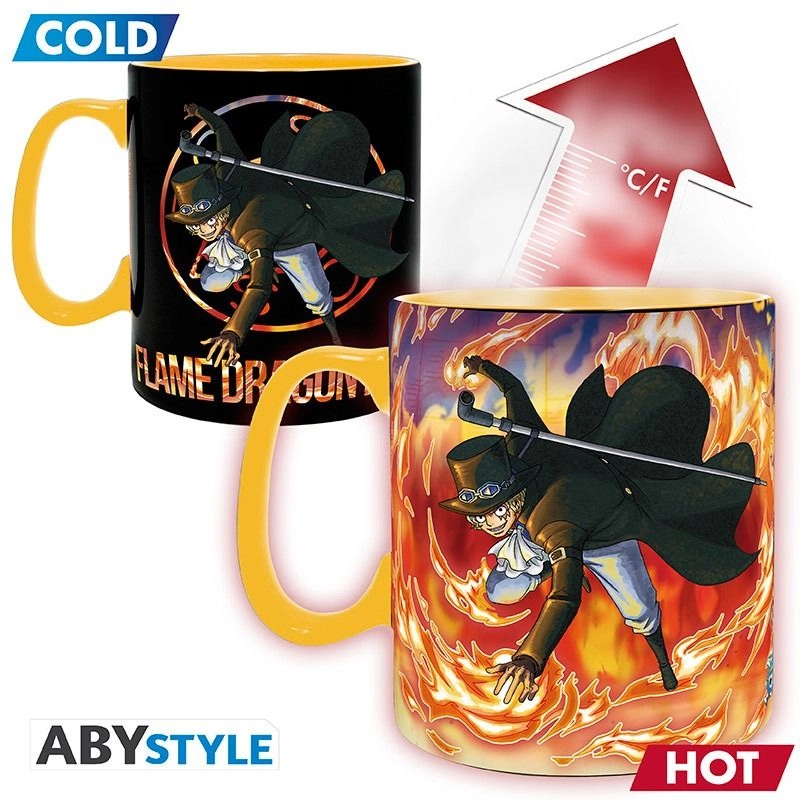 ONE PIECE Mug Luffy & Sabo - Heat Change 460 ml