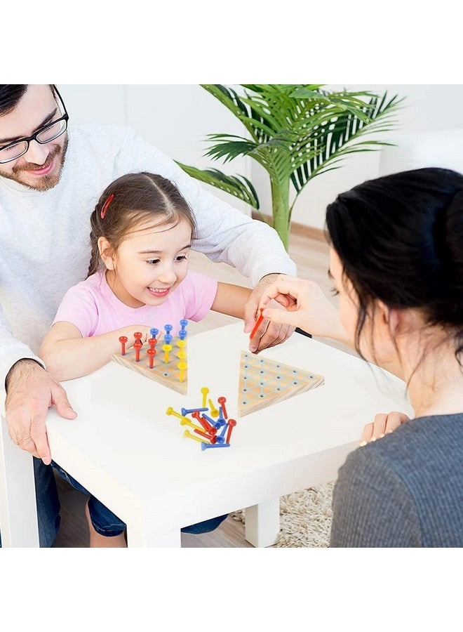 Peg Game - Set of 2 Wood and Plastic