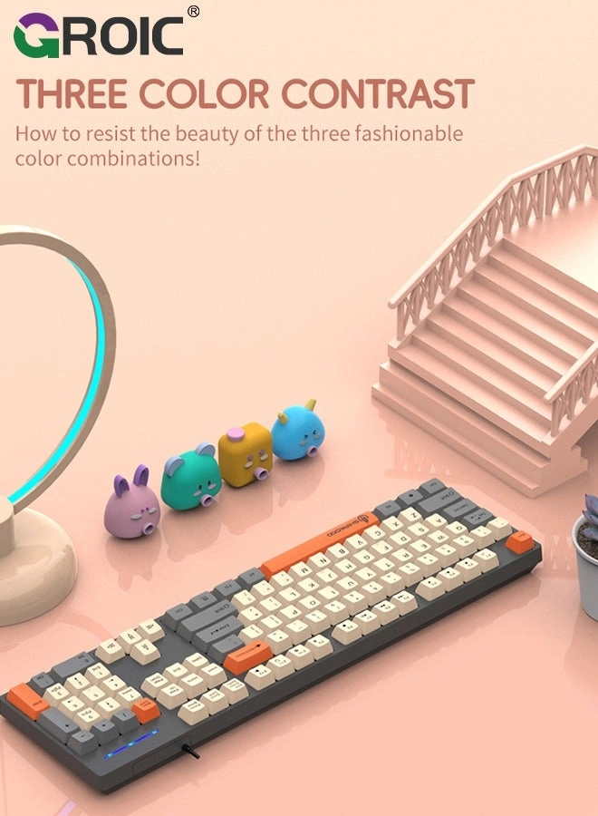 Green Typewriter Keyboard - Standard Wired