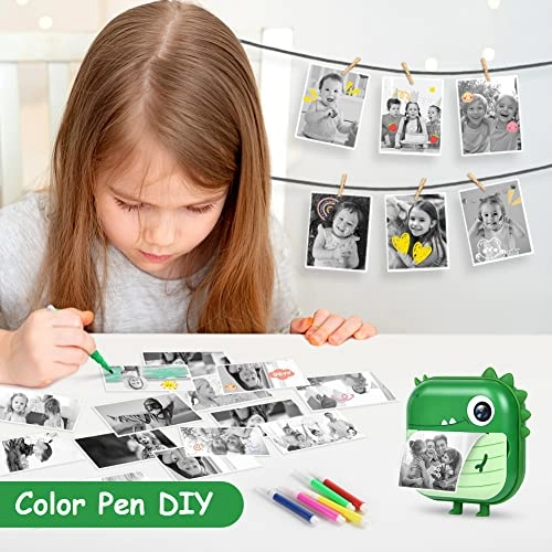 Instant Print Camera - 2.4-inch 12MP 1080P