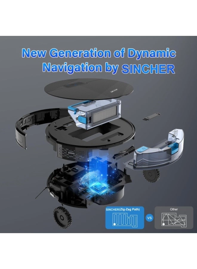 SG50 Robot Vacuum - With Mop, Self-Charging