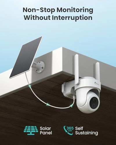 Solar Security Camera 4K + Base Station Hub