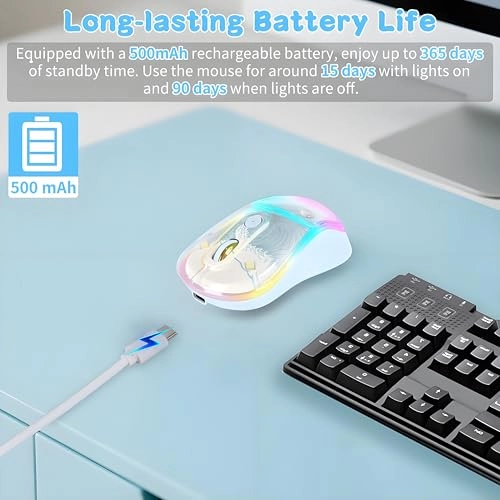 Cute Penguin Bluetooth Wireless Mouse - USB