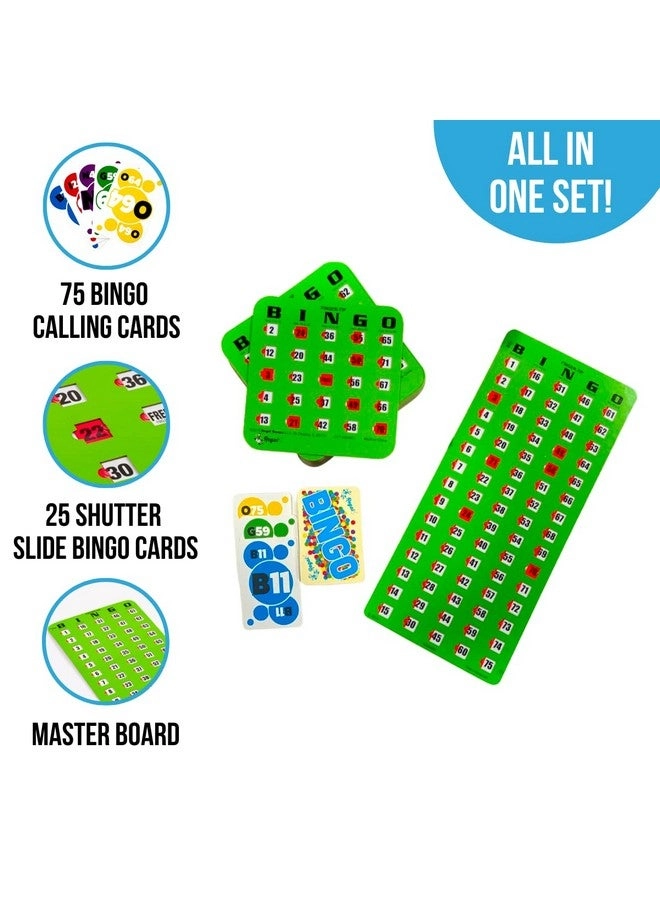 Bulk Bingo Cards - Sliding Windows Reusable Large Print