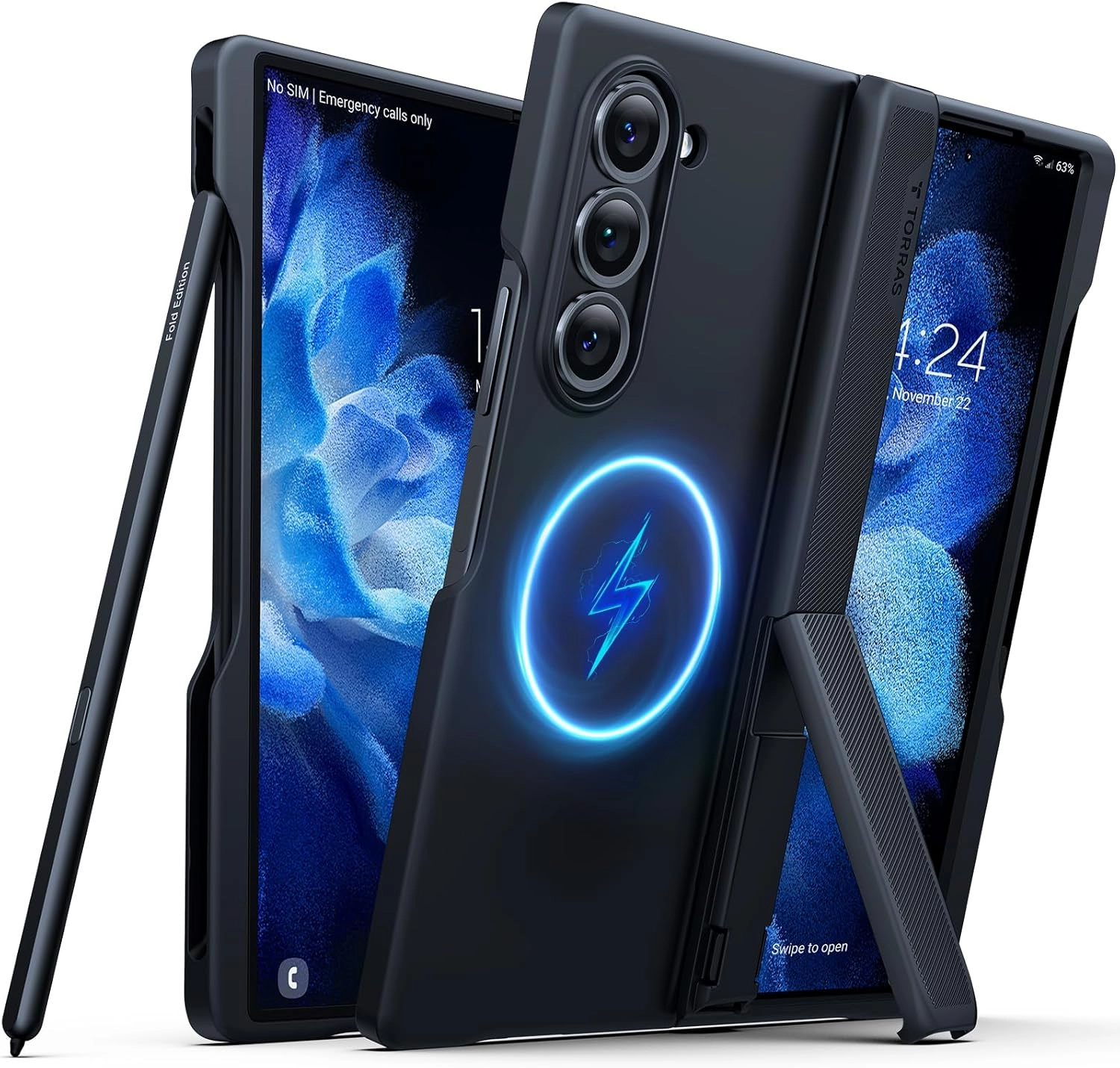 Torras Armor Stand Series Case for Samsung Galaxy Z Fold 6
