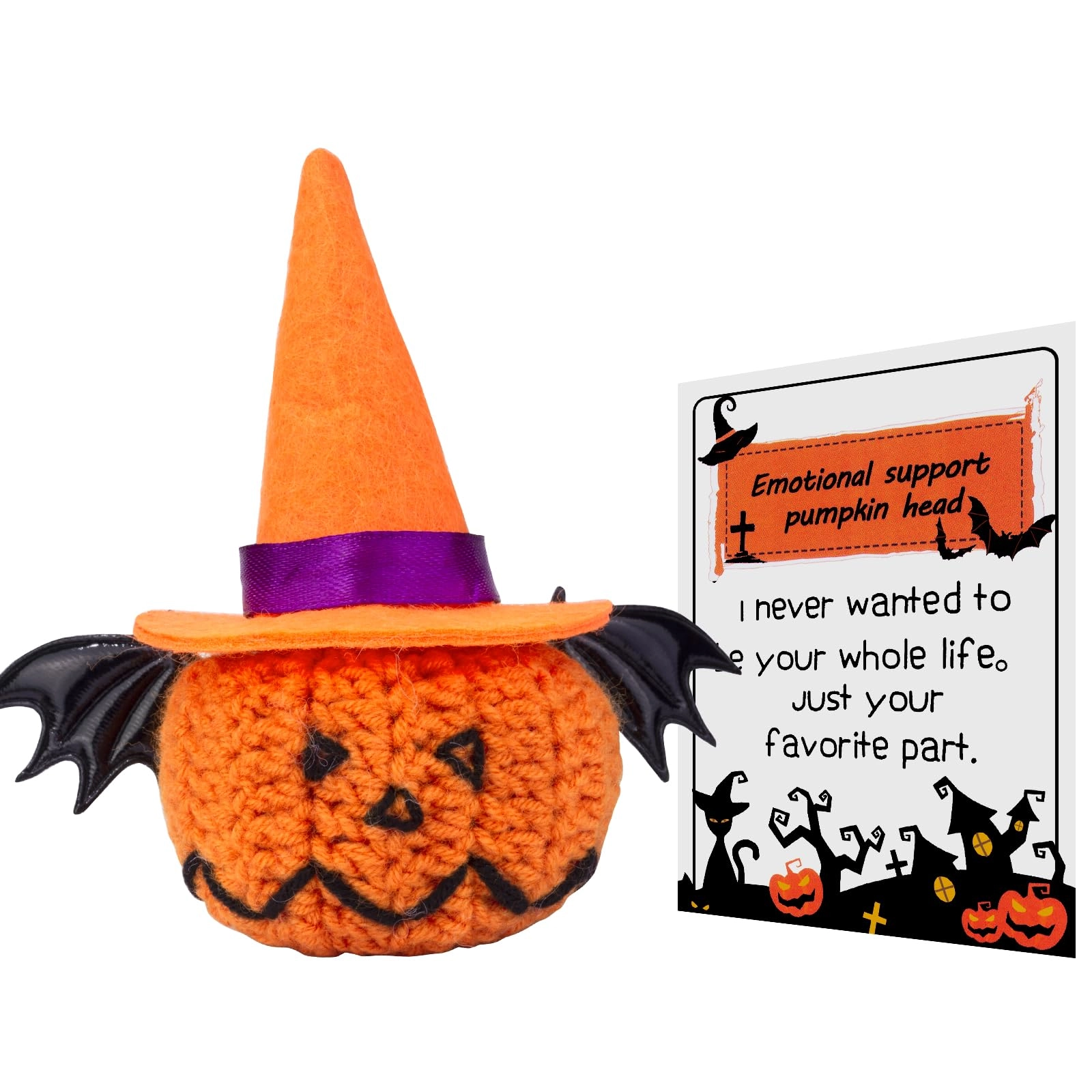 Mwmoeen Pumpkin A-Pumpkin 5 cm Knitted