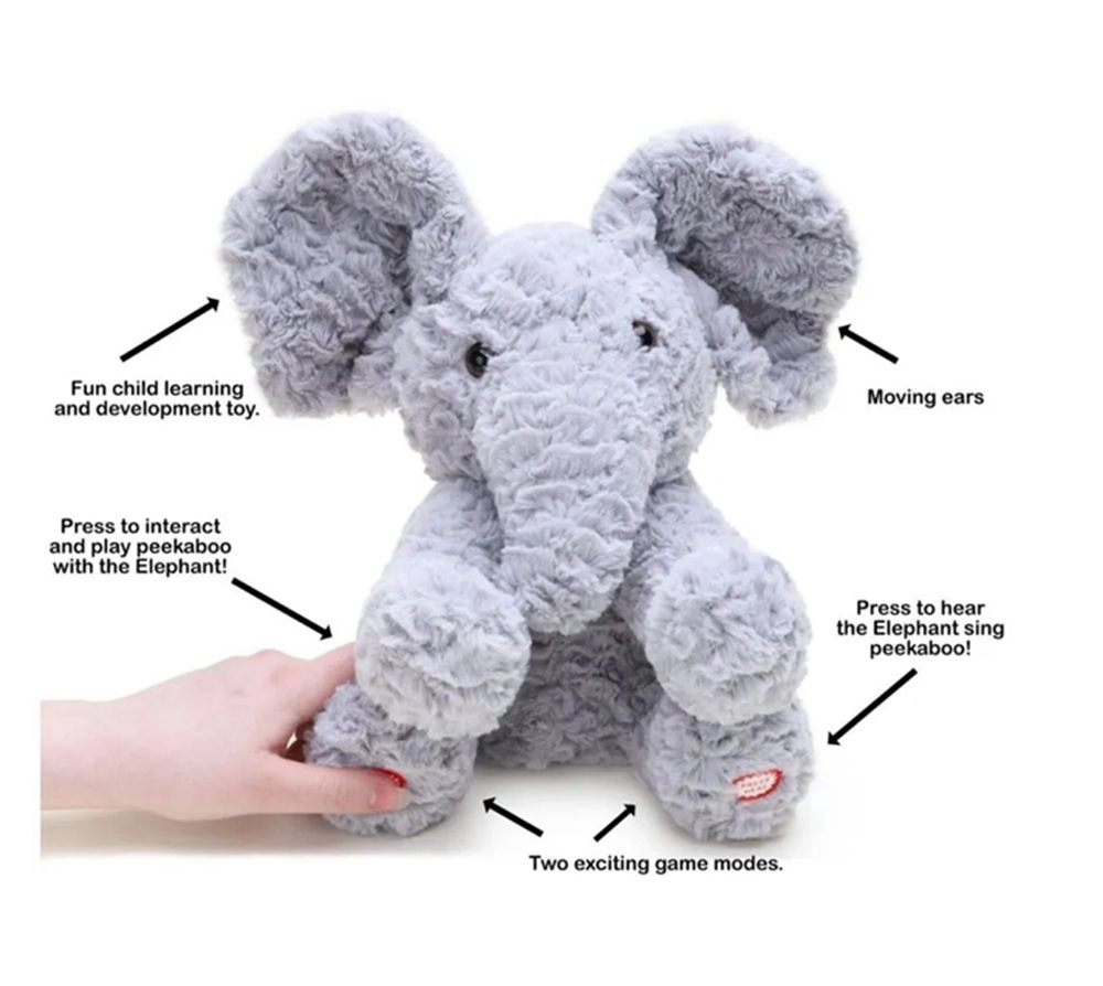Elephant Peekaboo - 30 cm Sound effects