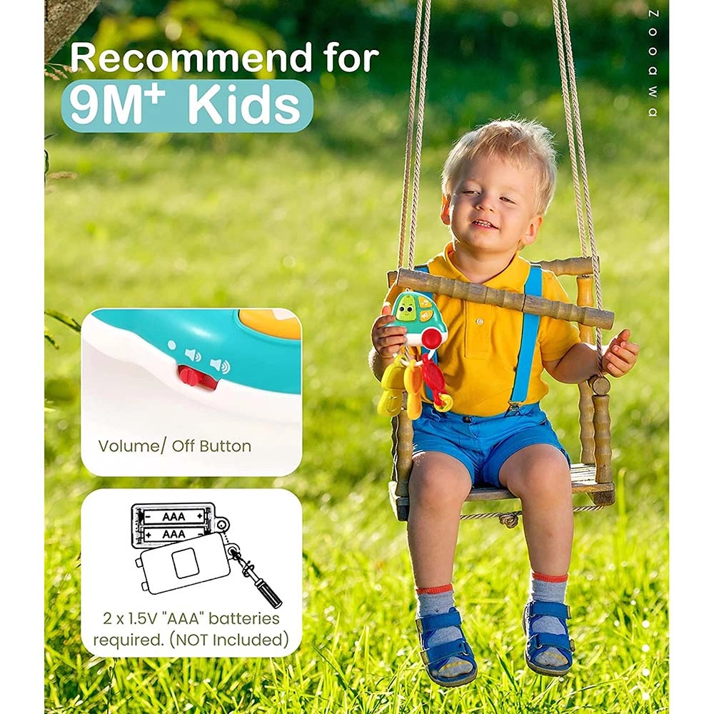 Baby Rattle Teething Car Toy - High-quality plastic with food-grade silicone.