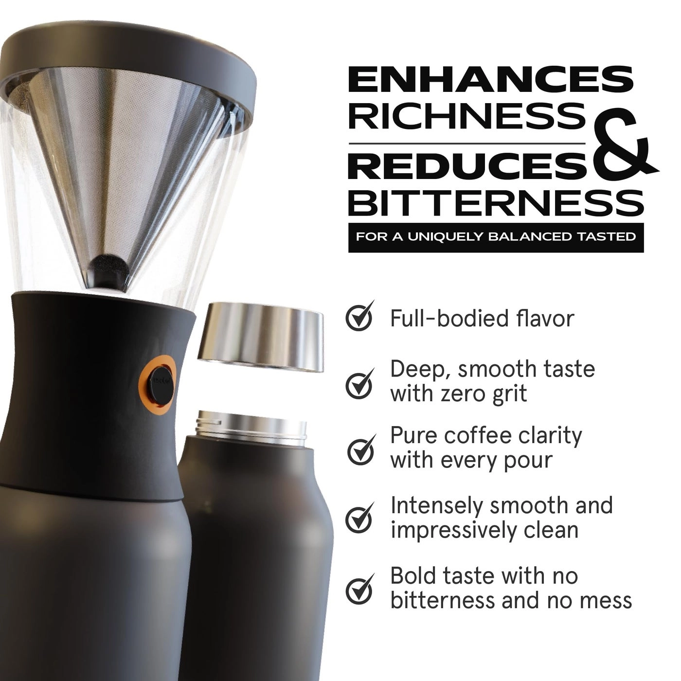 Cold Brew - Insulated Portable Stainless Steel Carafe Leakproof