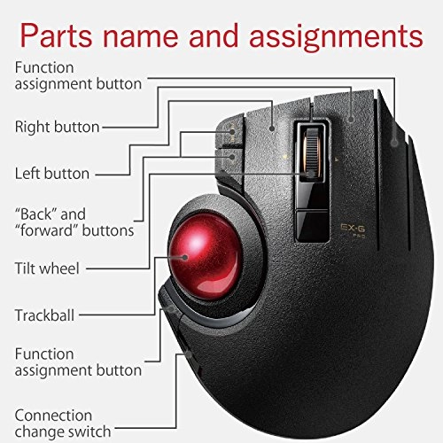 EX-G Pro Trackball Mouse - Bluetooth