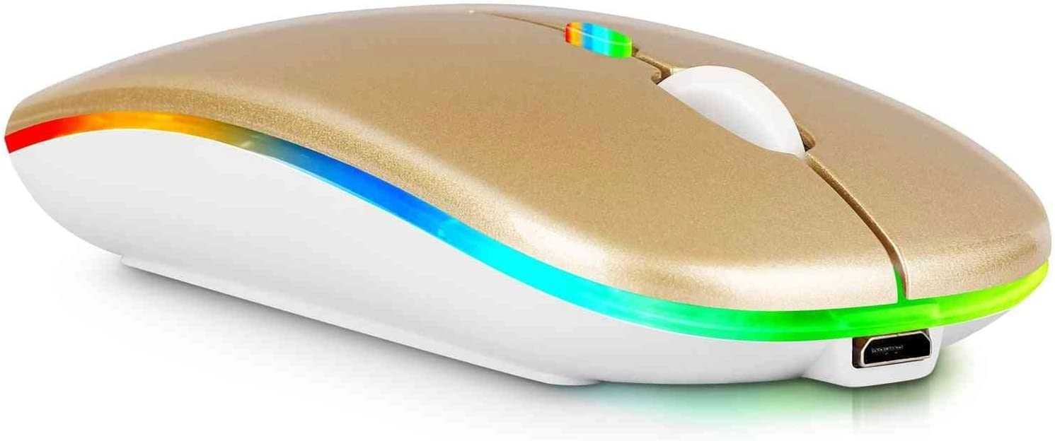 2.4GHz Rechargeable Wireless LED Mouse - Bluetooth