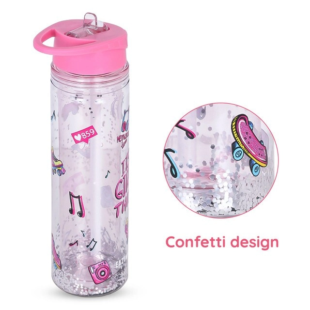 Bento Lunch Box - Convertible 4/6 + Water Bottle - 550ml Double Wall + Spoon - Golden + Fork - Golden + Cutlery Bag