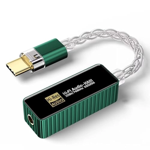 SYOSI Audio Go Link Max - Portable USB-C 3.5mm/4.4mm Outputs Hi-Res PCM 384kHz/DSD256